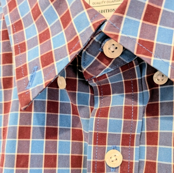 LL Bean Shirt Mens Large Reg Button Down Long Sleeve Traditional Fit Plaid - Picture 4 of 5